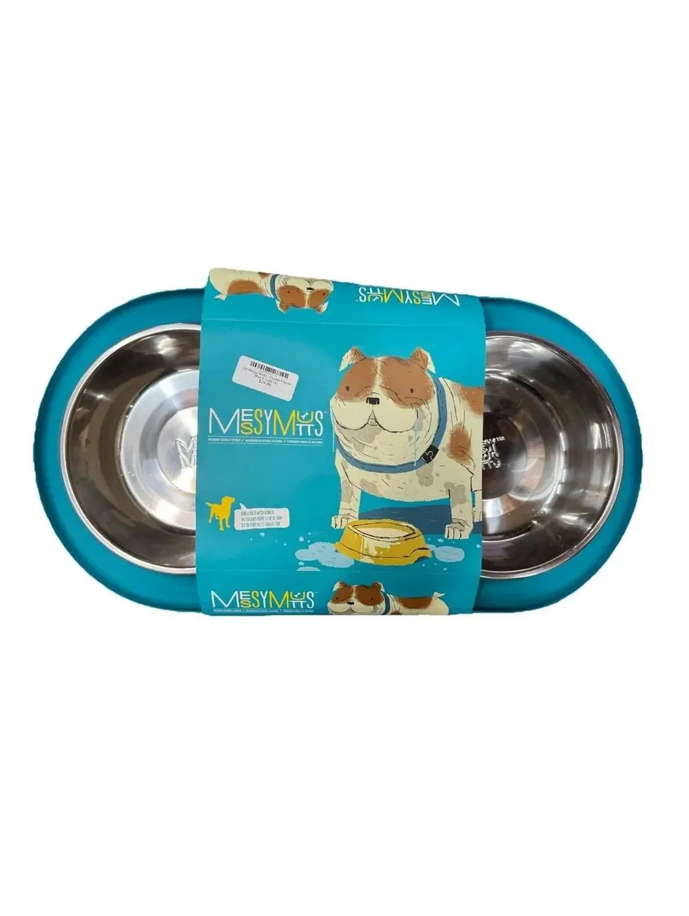 (RGB2) Double Silicone Feeder with Stainless Bowls | Non-Skid Food Bowls